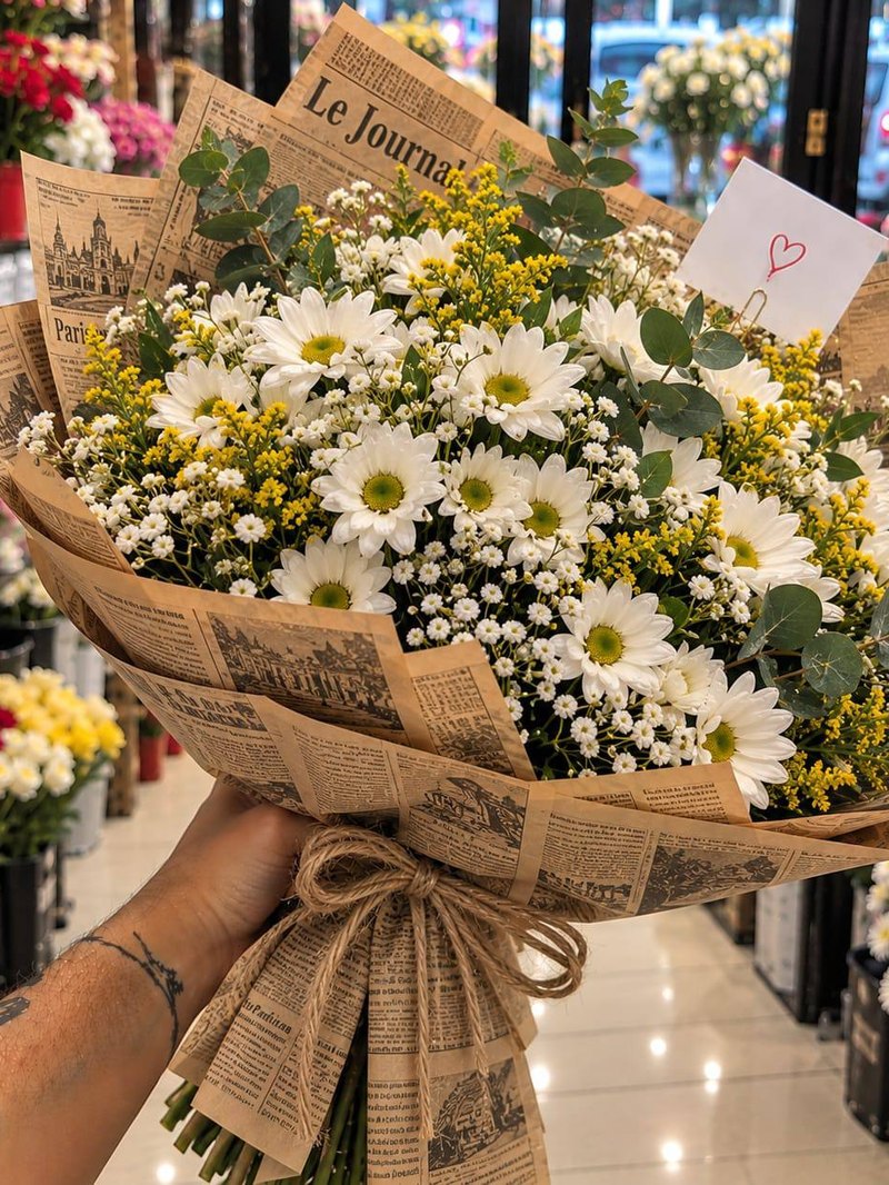 Beyaz Papatya Buketi